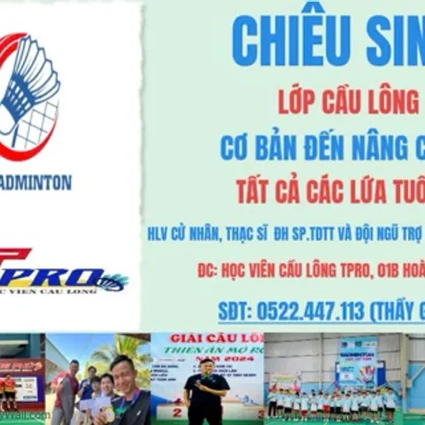 Lớp cầu lông GNBADMINTON 