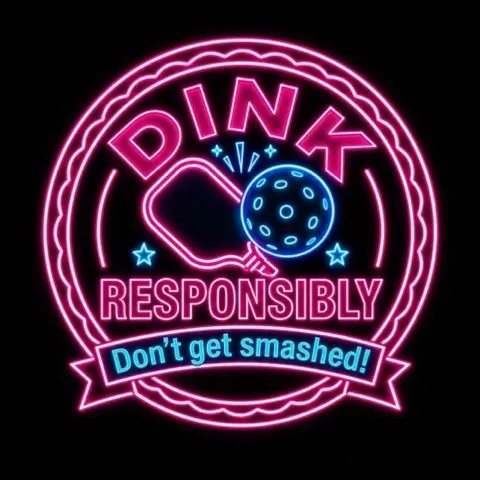 DINK Responsibly Pickleball Court
