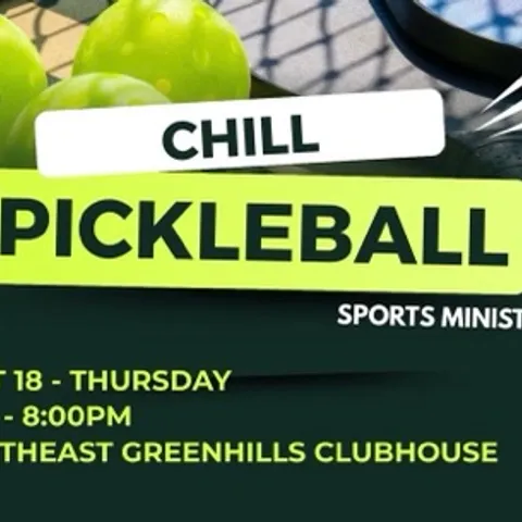 Chill Pickleball Club - Sports Ministry