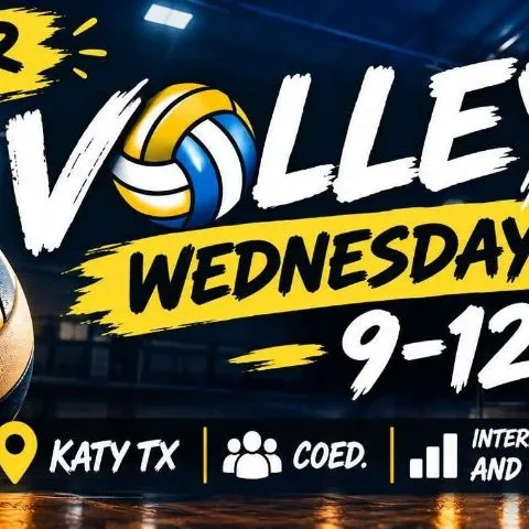 Volleyball Wednesday Nights 9-12
Katy TX, Coed. Intermediate