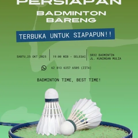 Persiapan Badminton