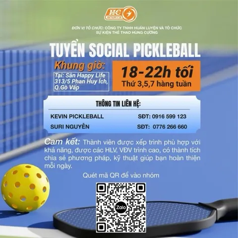 Snake Social Pickleball at Happy Life Gò Vấp