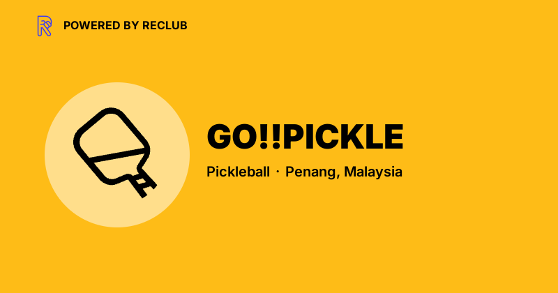 GO!!PICKLE - Reclub