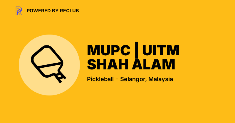 MUPC | UITM SHAH ALAM - Reclub