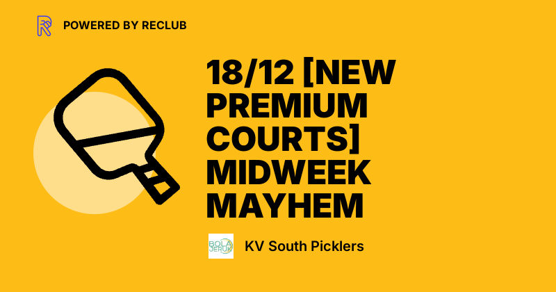 Reclub MIDWEEK MAYHEM